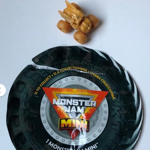 Monster Jam Other - Monster Jam Mini Monster Trucks: RARE Surprise Gold Bakugan Dragonoid - NEW!